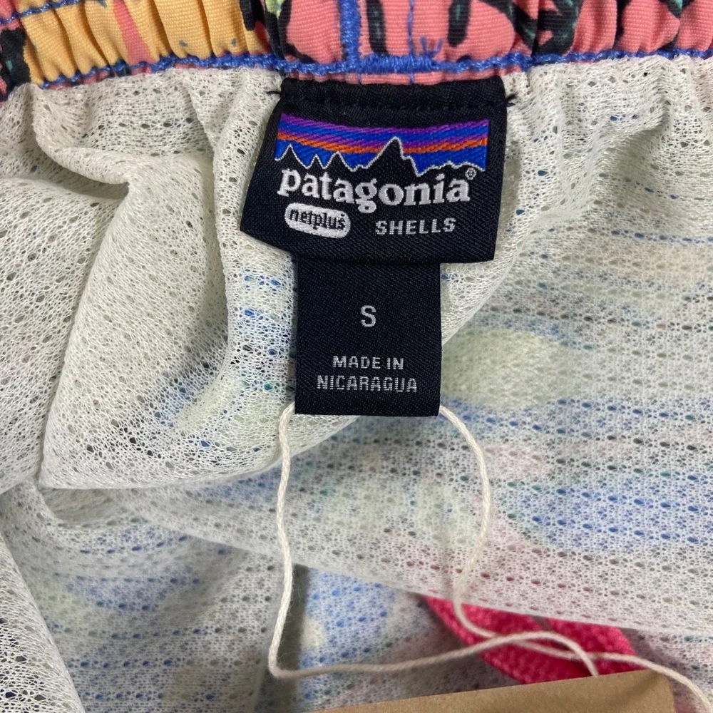 Patagonia Baggies Shorts Mens Size S High Hopes Geo Salamander Green Swim‎